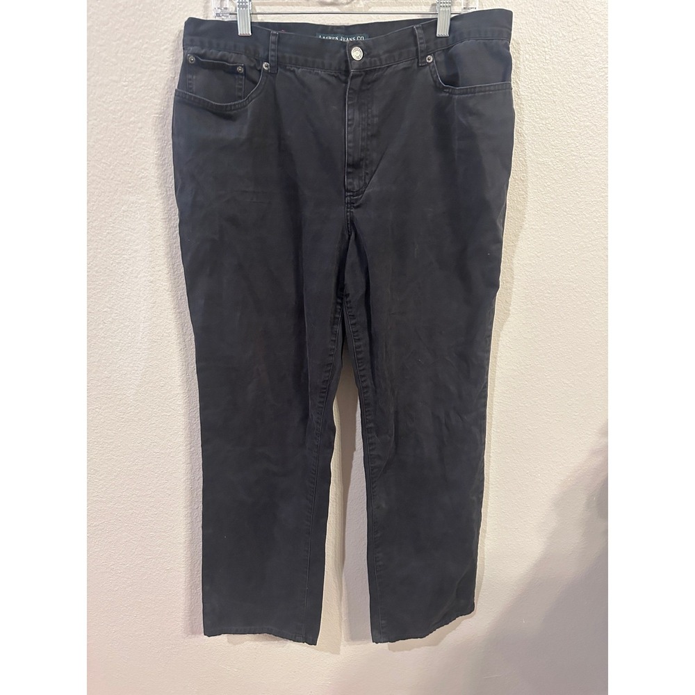 Lauren Jeans Co. Ralph Lauren Black Pants Women's Size 16 Casual